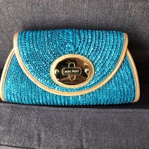 Nine West straw shoulder bag